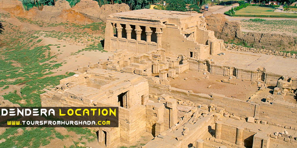 Dendera Location Dendera Location - Dendera Temple - Tours from Hurghada